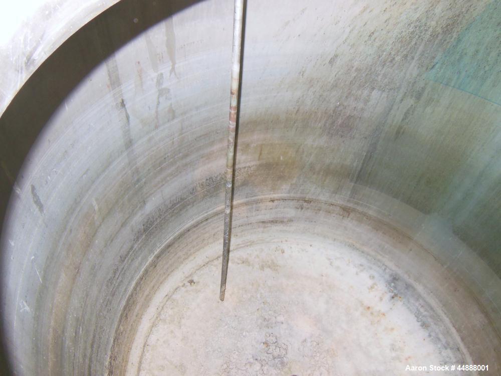 Used Precision Stainless Pressure Tank, 1000 Gallon, 304L Stainless Steel, Vertical. 66" Diameter x 60" straight side, dished top and bottom. Internal rated 25 psi at -20 to 350 degrees F., vacuum de...