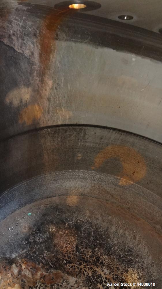 Used Precision Stainless Pressure Tank, 4000 Gallon, 304L Stainless Steel, Vertical. 108" Diameter x 88" straight side, dished top and bottom. Internal rated 15 psi at -20 to 225 degrees F., vacuum d...
