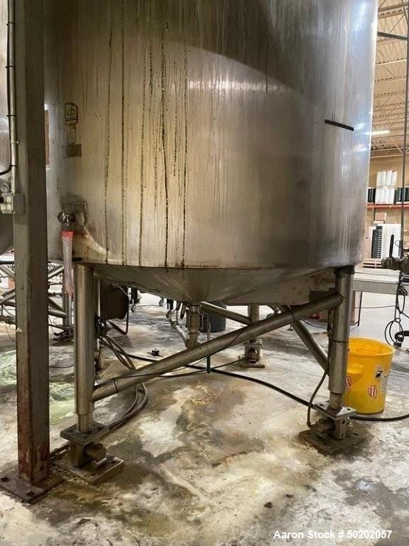 Used Precision Stainless 4,000 Gallon Vertical Processor | 316L Stainless Steel | Dual Motion Agitator | Jacketed