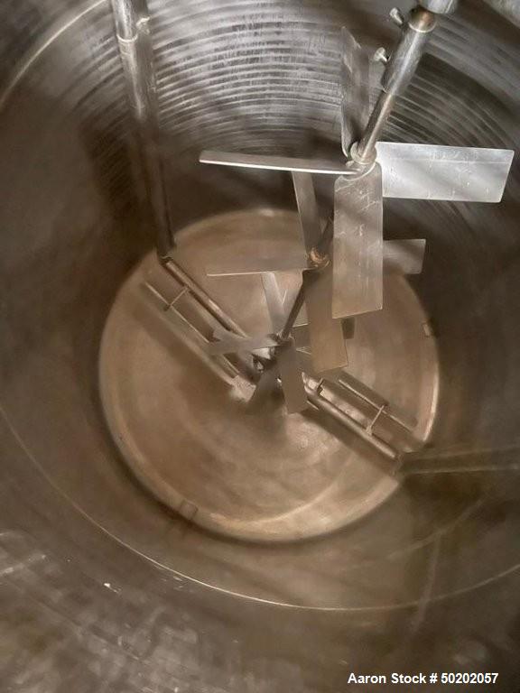 Used Precision Stainless 4,000 Gallon Vertical Processor | 316L Stainless Steel | Dual Motion Agitator | Jacketed
