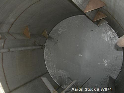 Used R.D. Cole Manufacturing Tank, 2300 gallon, 304 stainless steel, vertical. 78" diameter x 114" straight side, flat top with a bolt on cover with a 18'' x 36'' hinged cover, flat bottom. Carbon st...