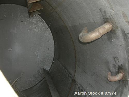 Used R.D. Cole Manufacturing Tank, 2300 gallon, 304 stainless steel, vertical. 78" diameter x 114" straight side, flat top with a bolt on cover with a 18'' x 36'' hinged cover, flat bottom. Carbon st...