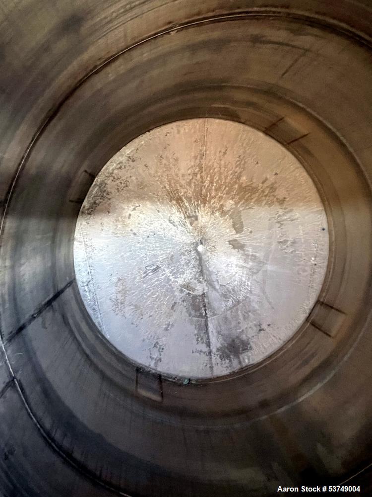 Used Industrial 96" Diameter Reco USA 304 Stainless Steel 2,700 Gallon Vertical