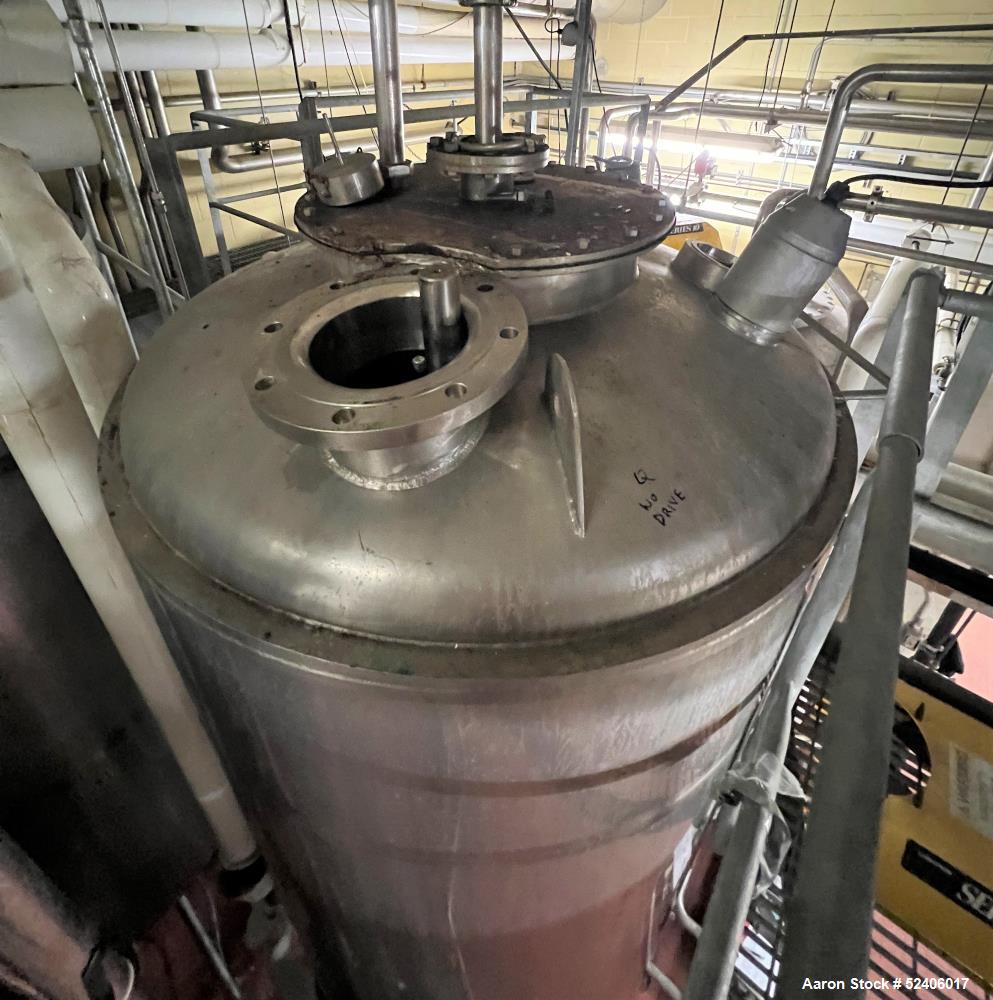 Used Robert Mitchell Jacketed Tank, Approximate 1150 Gallon, 304 Stainless Steel