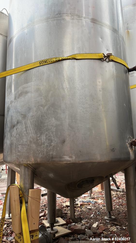 Used Robert Mitchell Jacketed Tank, Approximate 1150 Gallon, 304 Stainless Steel
