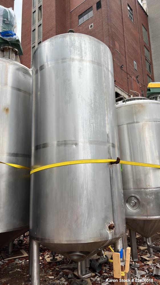 Used Robert Mitchell Jacketed Tank, Approximate 1150 Gallon, 304 Stainless Steel