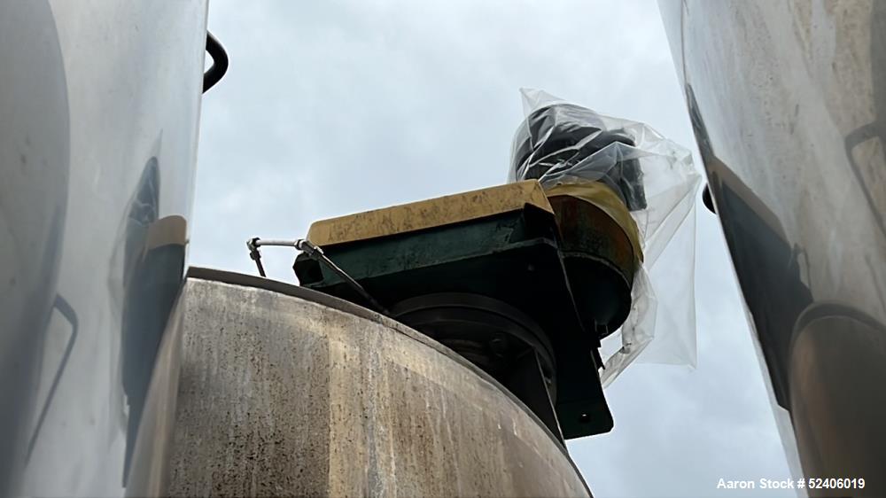 Used Robert Mitchell Jacketed Tank, Approximate 1150 Gallon, 304 Stainless Steel