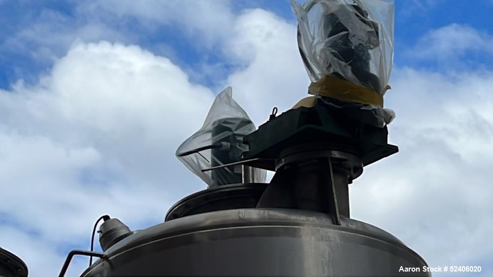 Used Robert Mitchell Jacketed Tank, Approximate 1150 Gallon, 304 Stainless Steel