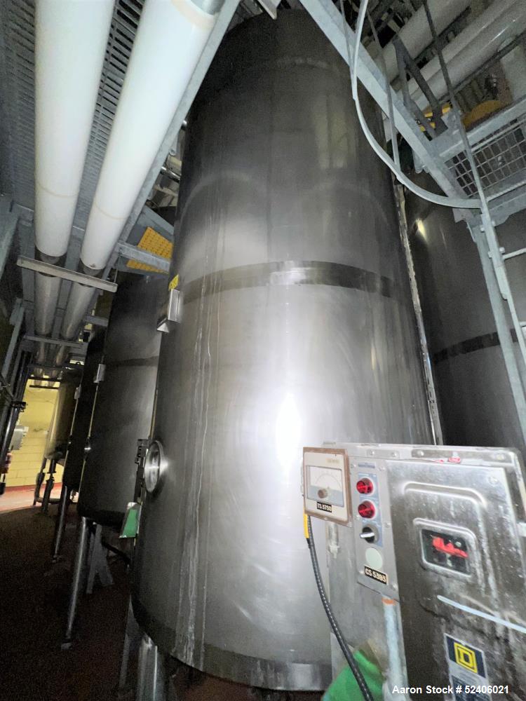 Used Robert Mitchell Jacketed Tank, Approximate 1150 Gallon, 304 Stainless Steel