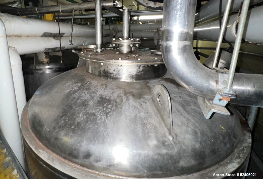 Used Robert Mitchell Jacketed Tank, Approximate 1150 Gallon, 304 Stainless Steel