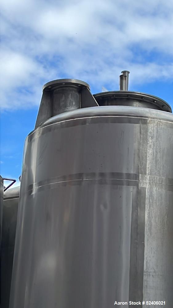Used Robert Mitchell Jacketed Tank, Approximate 1150 Gallon, 304 Stainless Steel