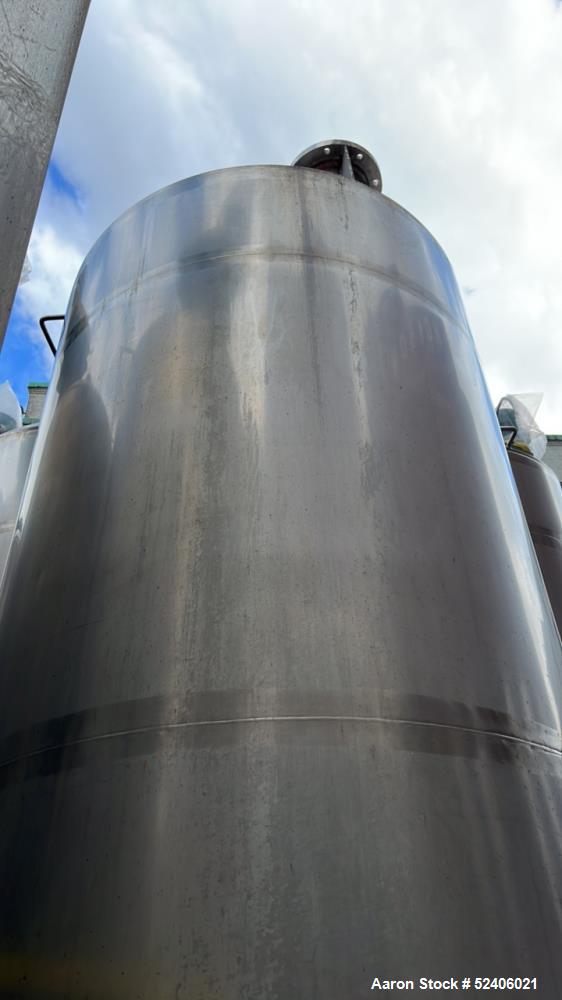 Used Robert Mitchell Jacketed Tank, Approximate 1150 Gallon, 304 Stainless Steel