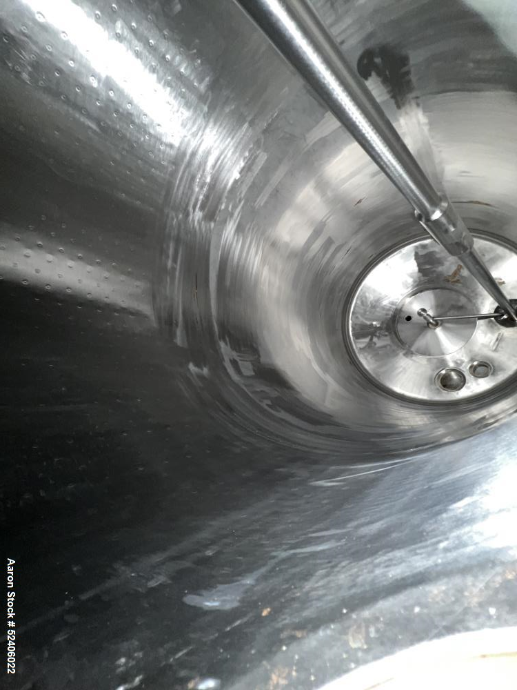 Used Robert Mitchell Jacketed Tank, Approximate 1150 Gallon, 304 Stainless Steel