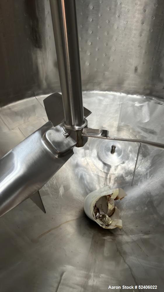 Used Robert Mitchell Jacketed Tank, Approximate 1150 Gallon, 304 Stainless Steel