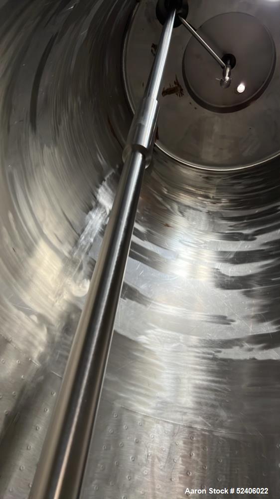 Used Robert Mitchell Jacketed Tank, Approximate 1150 Gallon, 304 Stainless Steel