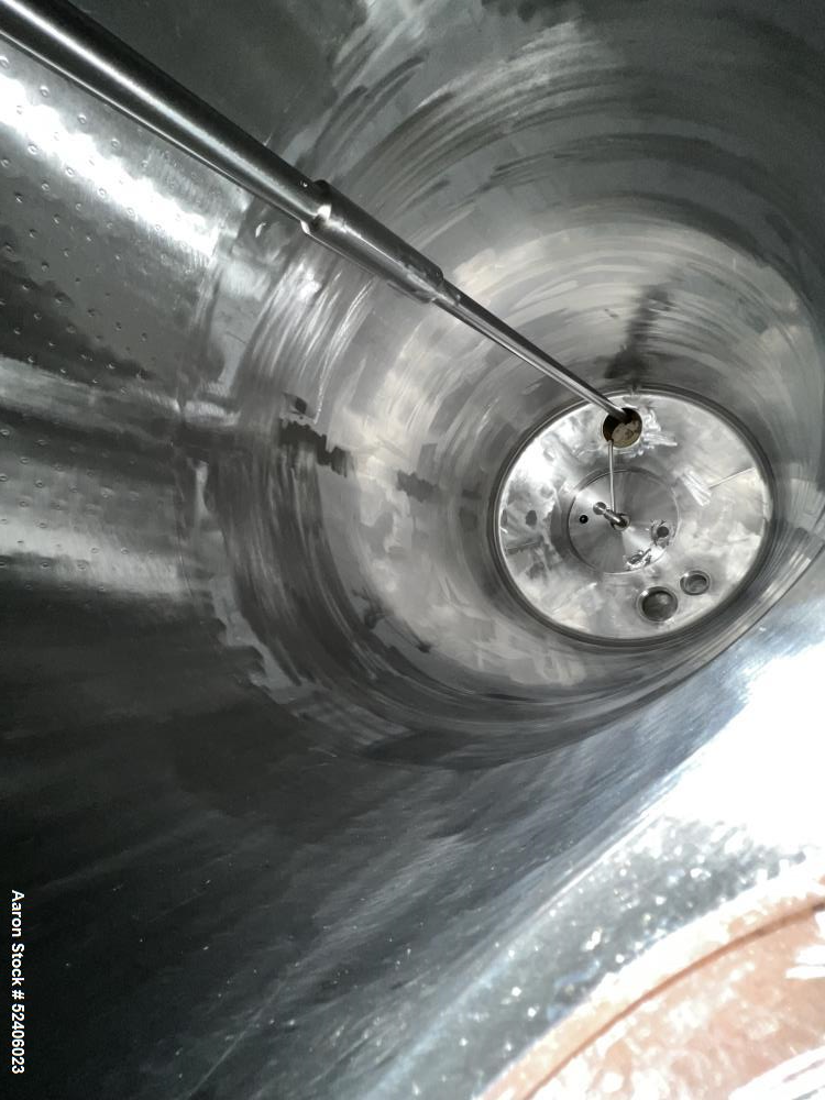 Used Robert Mitchell Jacketed Tank, Approximate 1150 Gallon, 304 Stainless Steel