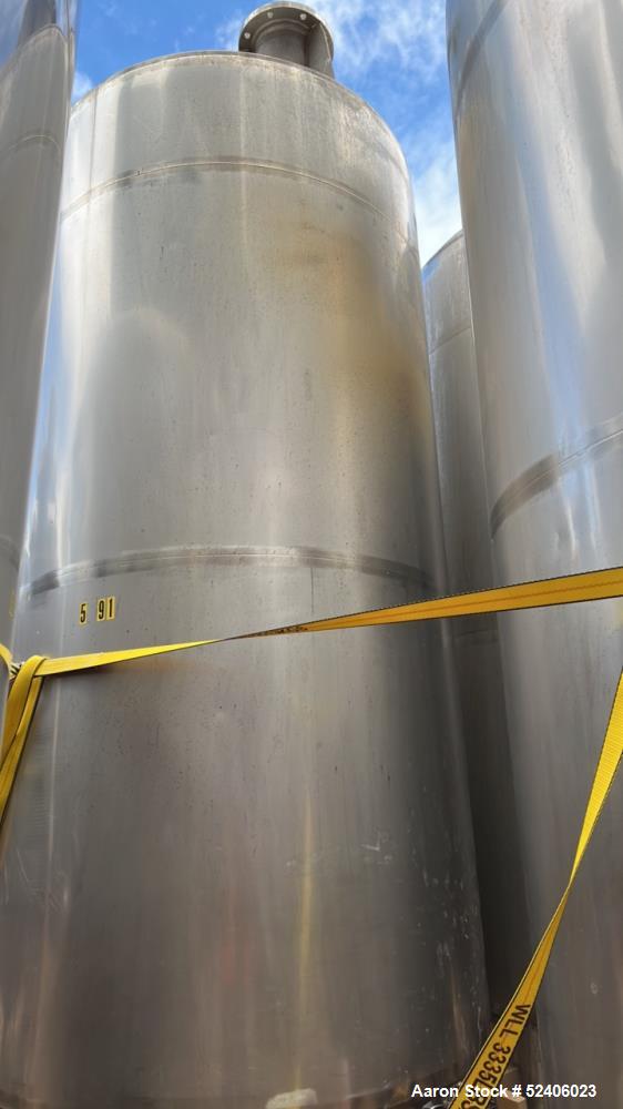 Used Robert Mitchell Jacketed Tank, Approximate 1150 Gallon, 304 Stainless Steel