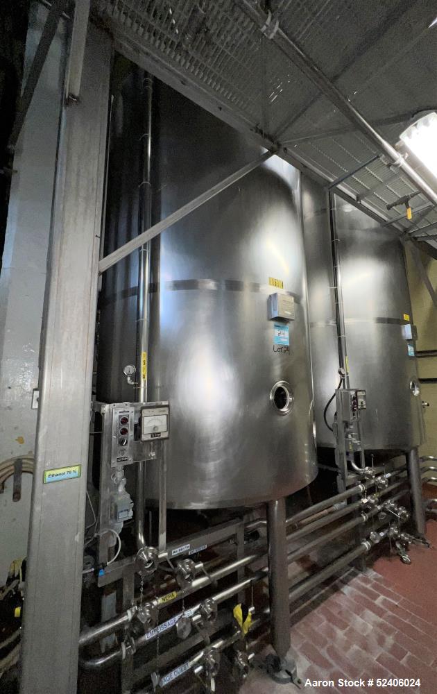 Used Robert Mitchell Balance Jacketed Tank, Approximate 1700 Gallon, 304 Stainle