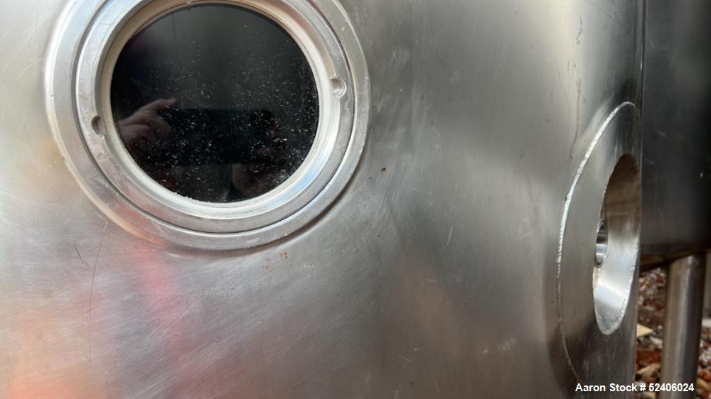 Used Robert Mitchell Balance Jacketed Tank, Approximate 1700 Gallon, 304 Stainle