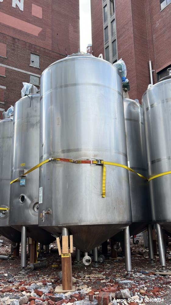 Used Robert Mitchell Balance Jacketed Tank, Approximate 1700 Gallon, 304 Stainle