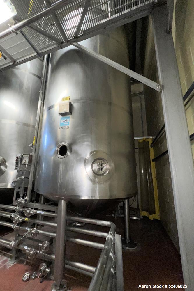 Used Robert Mitchell Balance Jacketed Tank, Approximate 1700 Gallon, 304 Stainle
