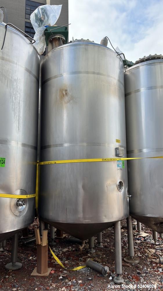 Used-Robert Mitchell Balance Jacketed Tank, Approximate 1700 Gallon, 304 Stainle