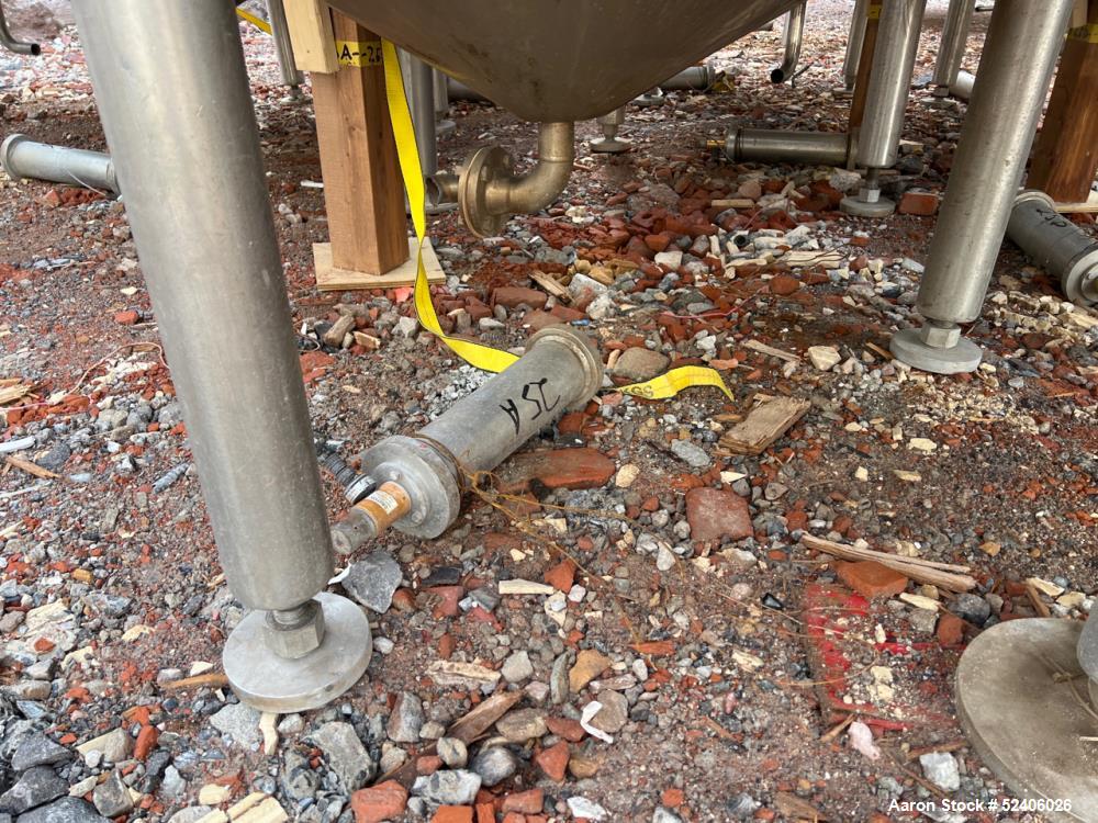 Used Robert Mitchell Balance Jacketed Tank, Approximate 1700 Gallon, 304 Stainle