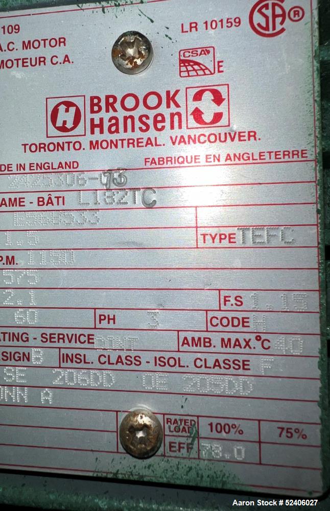 Used Robert Mitchell Balance Jacketed Tank, Approximate 1700 Gallon, 304 Stainle