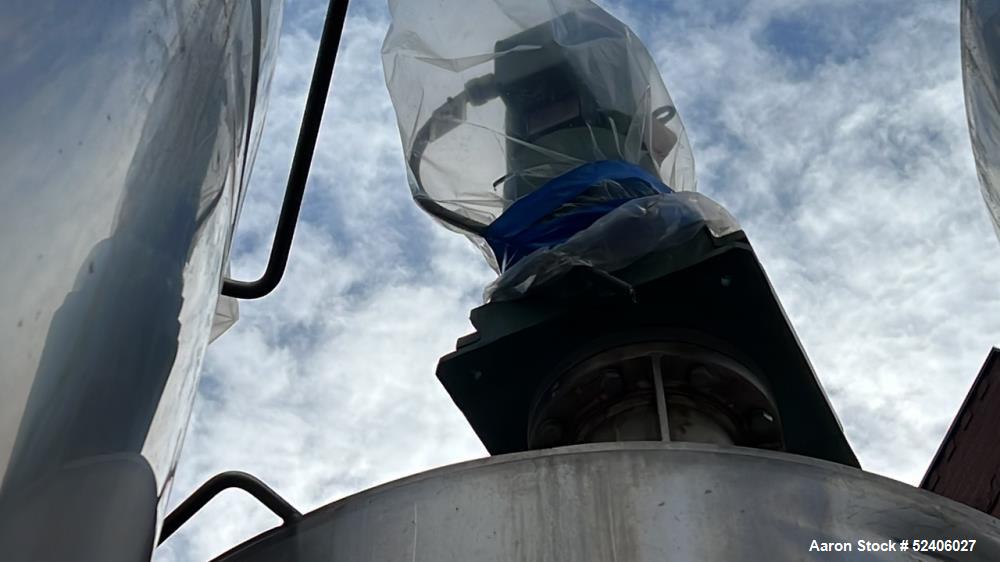 Used Robert Mitchell Balance Jacketed Tank, Approximate 1700 Gallon, 304 Stainle