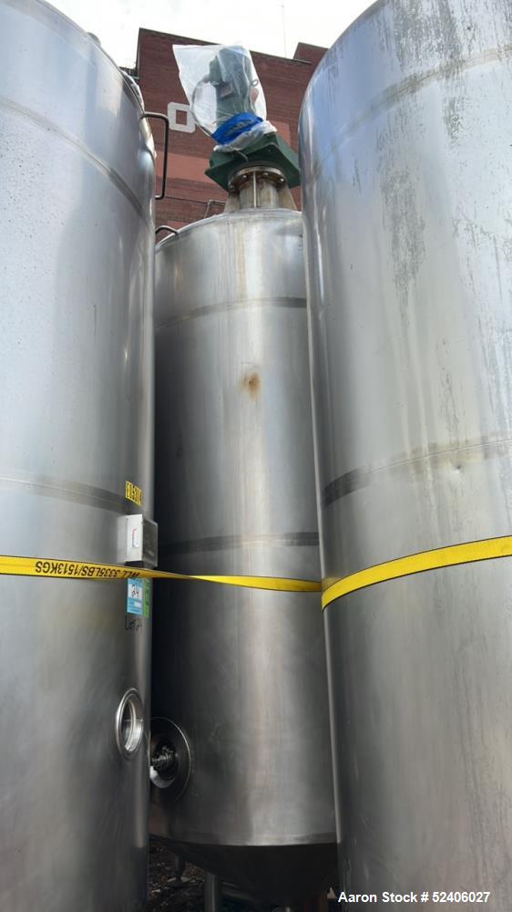 Used-Robert Mitchell Balance Jacketed Tank, Approximate 1700 Gallon, 304 Stainle