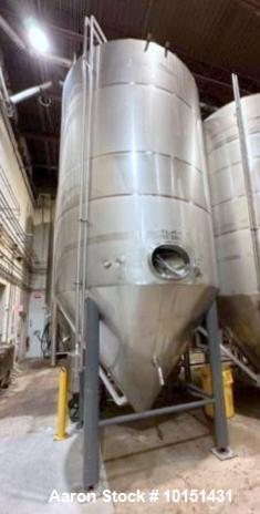 Approximately 4,650 Gallon 304 Stainless Steel Jacketed Vessel Manufacturer: