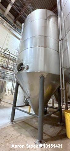 Approximately 4,650 Gallon 304 Stainless Steel Jacketed Vessel Manufacturer: