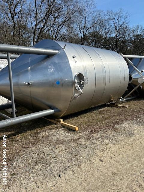 Approximately 4,650 Gallon 304 Stainless Steel Jacketed Vessel Manufacturer: