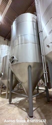 Approximately 4,650 Gallon 304 Stainless Steel Jacketed Vessel Manufacturer: