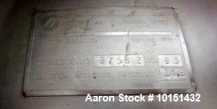 Approximately 4,650 Gallon 304 Stainless Steel Jacketed Vessel Manufacturer:
