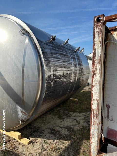 Approximately 4,650 Gallon 304 Stainless Steel Jacketed Vessel Manufacturer:
