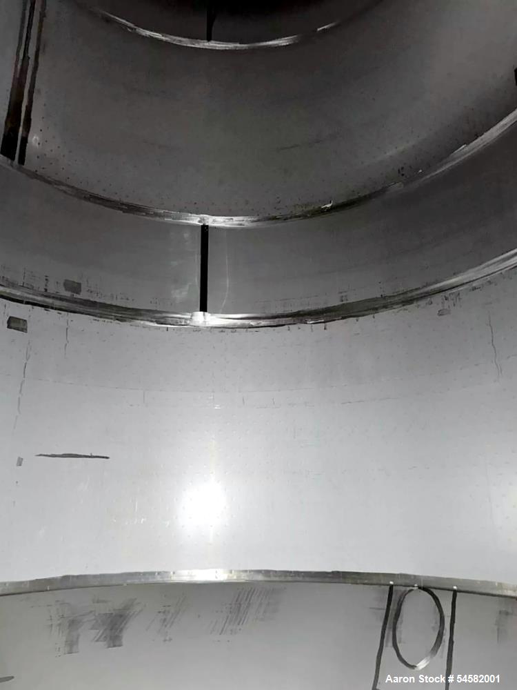 Used Santa Rosa 4,650 Gallon (150 BBL) Stainless Steel Jacketed Fermenter Tank – Vertical Cone Bottom Fermentation Vessel