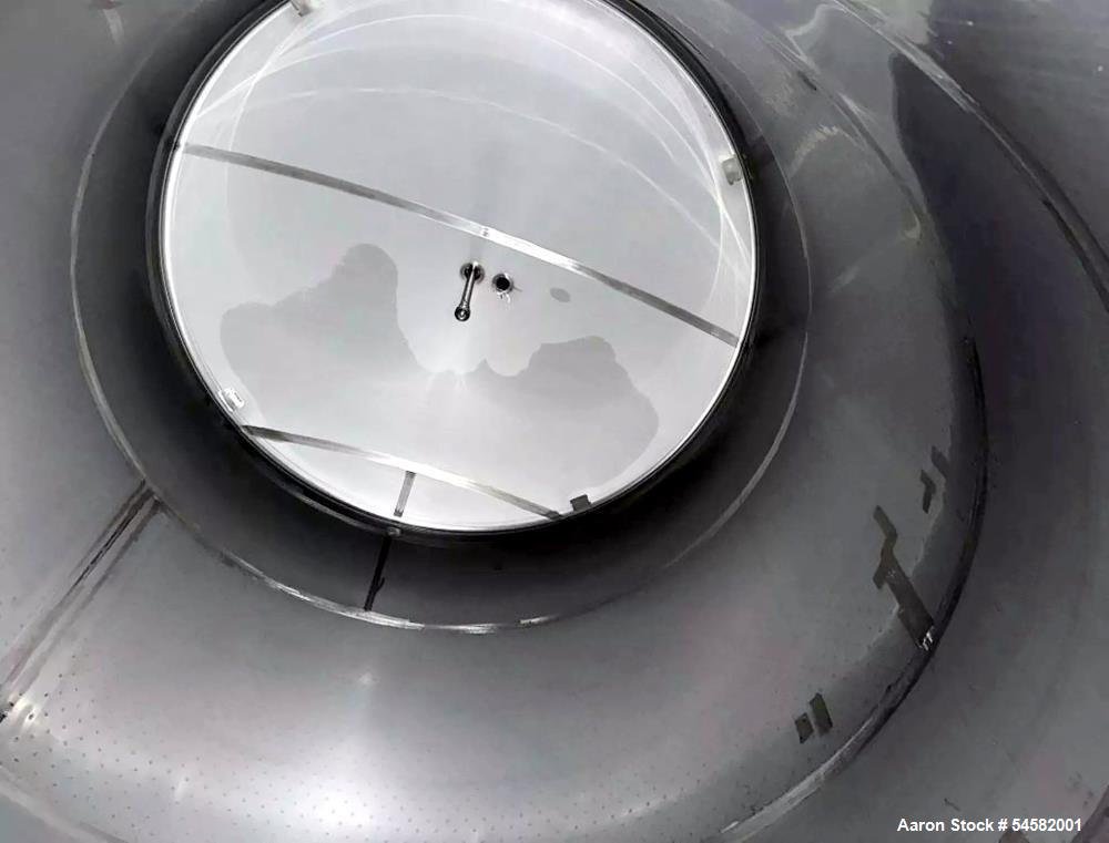 Used Santa Rosa 4,650 Gallon (150 BBL) Stainless Steel Jacketed Fermenter Tank – Vertical Cone Bottom Fermentation Vessel