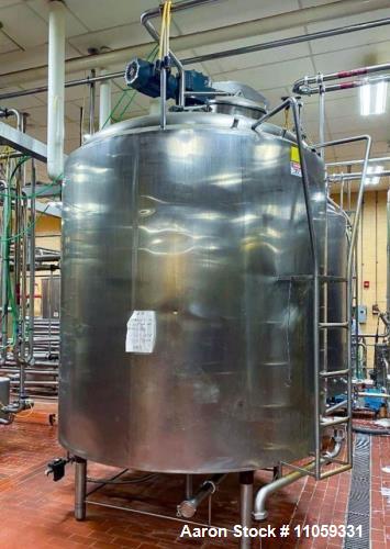 St. Regis 2000 Gallon Sanitary jacketed Mix Tank/Processor/Pasteurizer/Kettle.