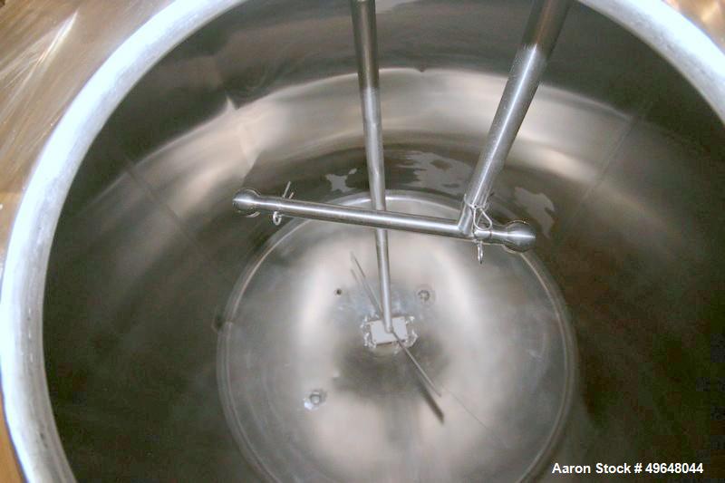 Used St. Regis Aprox. 1,000 Gal. Single Wall Tank, Serial # 11407, Dome Top/Cone Bottom, Mounted on Stainless Steel Legs & Load Cells, with Fairbanks Digitial Read Out, with Top Mounted Agitation Mot...