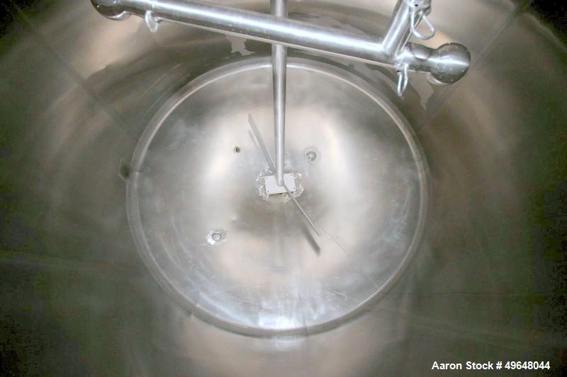Used St. Regis Aprox. 1,000 Gal. Single Wall Tank, Serial # 11407, Dome Top/Cone Bottom, Mounted on Stainless Steel Legs & Load Cells, with Fairbanks Digitial Read Out, with Top Mounted Agitation Mot...