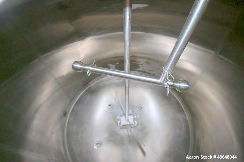 Used St. Regis Aprox. 1,000 Gal. Single Wall Tank, Serial # 11407, Dome Top/Cone Bottom, Mounted on Stainless Steel Legs & Load Cells, with Fairbanks Digitial Read Out, with Top Mounted Agitation Mot...