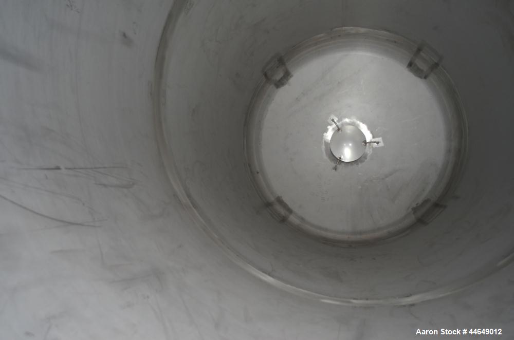 Unused- Stainless Fabrication Pressure Tank, 1500 Gallon, 316L Stainless Steel, Vertical. Approximate 64" diameter x 110" straight side, dished top and bottom. Internal rated 90 psi at -20 to 500 deg...