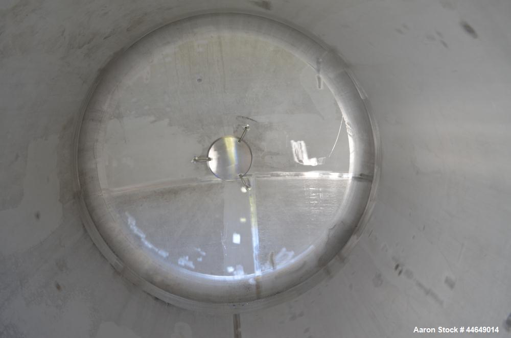 Unused- Stainless Fabrication Pressure Tank, 1500 Gallon, 316L Stainless Steel, Vertical. Approximate 72" diameter x 74" straight side, dished top and bottom. Internal rated 90 psi at -20 to 500 degr...