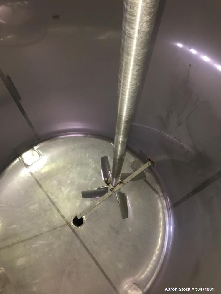 Used-Stainless Steel Fabrication Inc. 3,500 Gallon Tank. Design Pres. 0.361 psig @ 200 deg F.  Design Vacuum: 0.736 In HG.  ...