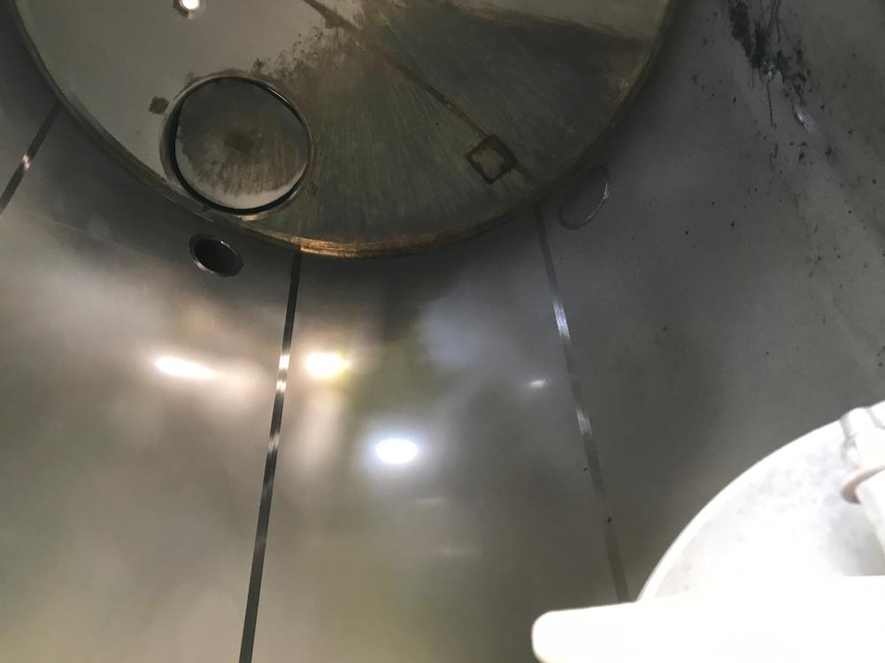 Used-Stainless Steel Fabrication Inc. 3,500 Gallon Tank. Design Pres. 0.361 psig @ 200 deg F.  Design Vacuum: 0.736 In HG.  ...