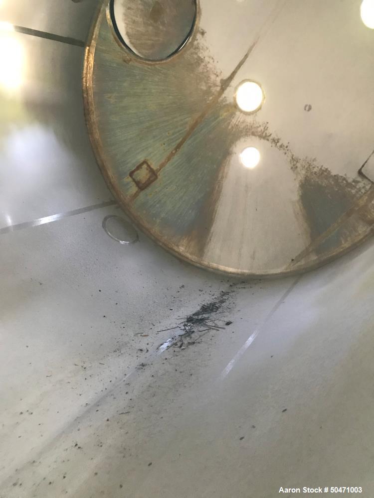 Used Stainless Steel Fabrication Inc. 3,500 Gallon Tank. Design Pres. 0.361 psig @ 200 deg F.  Design Vacuum: 0.736 In HG.  Serial #5367-1. Built 2002.