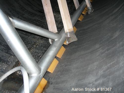 USED:Stainless Fabrication Inc double motion mix tank, 4000 gallon, 316L stainless steel, vertical. 7' diameter x 13' straight side. Dished top, coned bottom, stainless steel agitator bridge with a d...