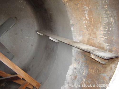 USED: 3000 Gallon stainless steel jacketed mix tank/reactor. 90" OD x105" straight side, 316 stainless steel construction with carbon steeljacket. Top head is 1/2" solid 316 stainless steel, shell 5/...