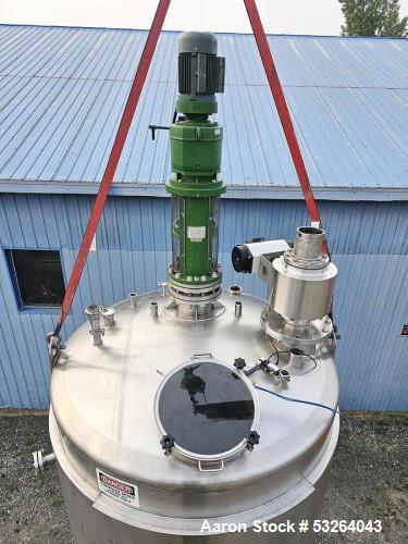 Used 2500 Gallon Superior Steel Jacketed Mixing Tank – Dual Turbine Agitation, 150 PSI Jacket (2017)